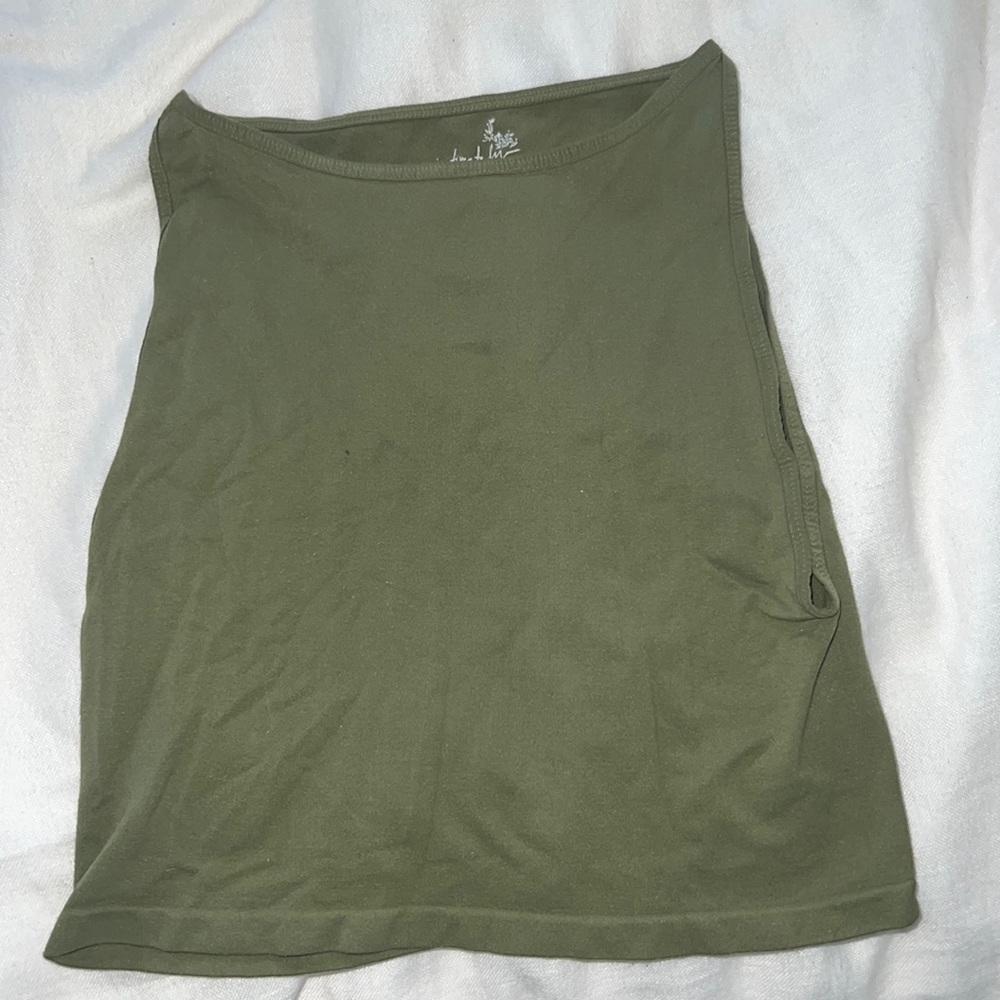 Sage, free people tank top.